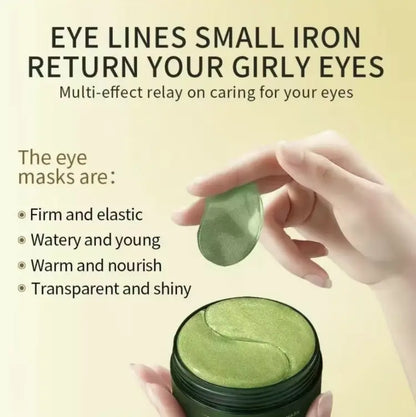 Dual Formula under Eye Mask Set, Hydrating Avocado & Nourishing Gold Hydrogel Patches for Soothing Daily Skincare Eye Care Routine Lightweight