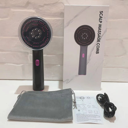 3 in 1 Scalp Massager Hair Oil Applicator,Electric Scalp Brush for Home Use,Ipx7 Waterproof Electric Head Massager Scalp Massage Comb, Rechargeable Scalp Massagers