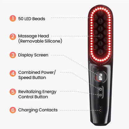 Transform Your Relaxation with the NAPRE Electric Scalp Massager - Cordless Handheld Bliss for Head, Shoulder & Body with 5 Speed Settings and Charging Dock
