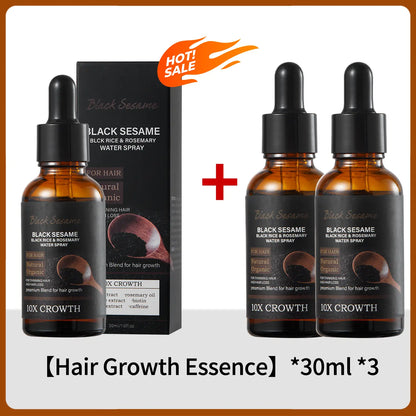 【Fda-Approved Hair Growth Essence】Rich in Natural Ingredients like Black Sesame and Rosemary, This Essence Nourishes Your Scalp and Promotes the Growth of Healthy Hair. |Hair Growth|Hair Loss|Hair Care|Hair Growth Essence|Hair Tonic