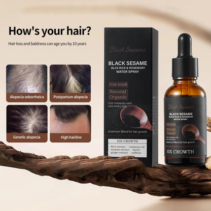 【Fda-Approved Hair Growth Essence】Rich in Natural Ingredients like Black Sesame and Rosemary, This Essence Nourishes Your Scalp and Promotes the Growth of Healthy Hair. |Hair Growth|Hair Loss|Hair Care|Hair Growth Essence|Hair Tonic