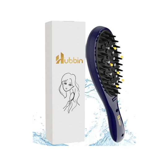 HUBBIN 3In1 Hair Oil Applicator,Scalp Massager&Detangler Brush for Hair Care,Hair Growth Products-Hair Oiling Applicator,Scalp Scrubber,Hair Brush,Scalp Exfoliator for Hair Growth and Scalp Treatment Haircare Heatless
