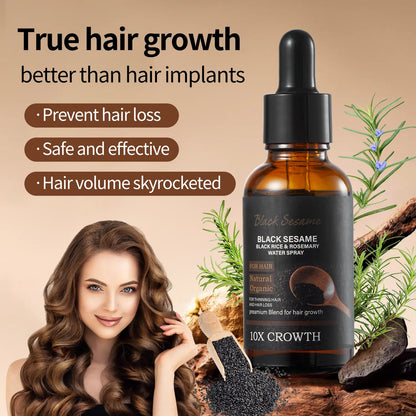 【Fda-Approved Hair Growth Essence】Rich in Natural Ingredients like Black Sesame and Rosemary, This Essence Nourishes Your Scalp and Promotes the Growth of Healthy Hair. |Hair Growth|Hair Loss|Hair Care|Hair Growth Essence|Hair Tonic