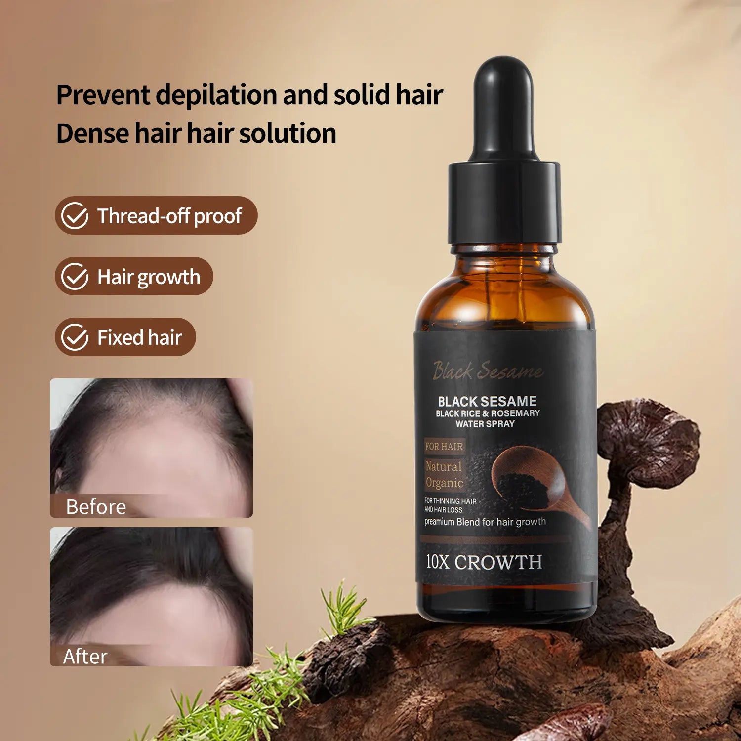 【Fda-Approved Hair Growth Essence】Rich in Natural Ingredients like Black Sesame and Rosemary, This Essence Nourishes Your Scalp and Promotes the Growth of Healthy Hair. |Hair Growth|Hair Loss|Hair Care|Hair Growth Essence|Hair Tonic