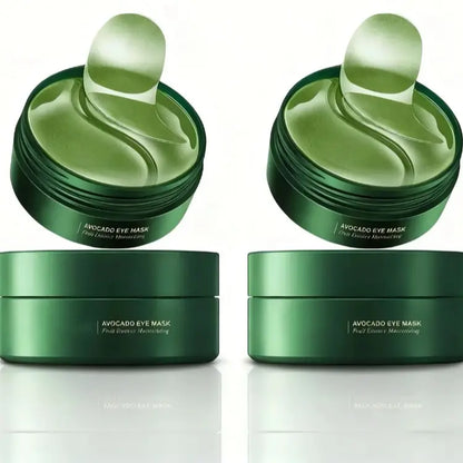 Dual Formula under Eye Mask Set, Hydrating Avocado & Nourishing Gold Hydrogel Patches for Soothing Daily Skincare Eye Care Routine Lightweight