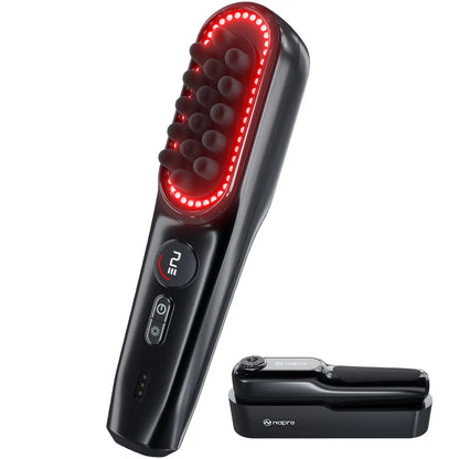 Transform Your Relaxation with the NAPRE Electric Scalp Massager - Cordless Handheld Bliss for Head, Shoulder & Body with 5 Speed Settings and Charging Dock